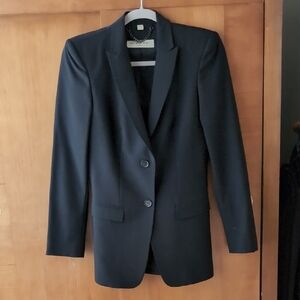 Burberry Black Jacket with Chain Detail